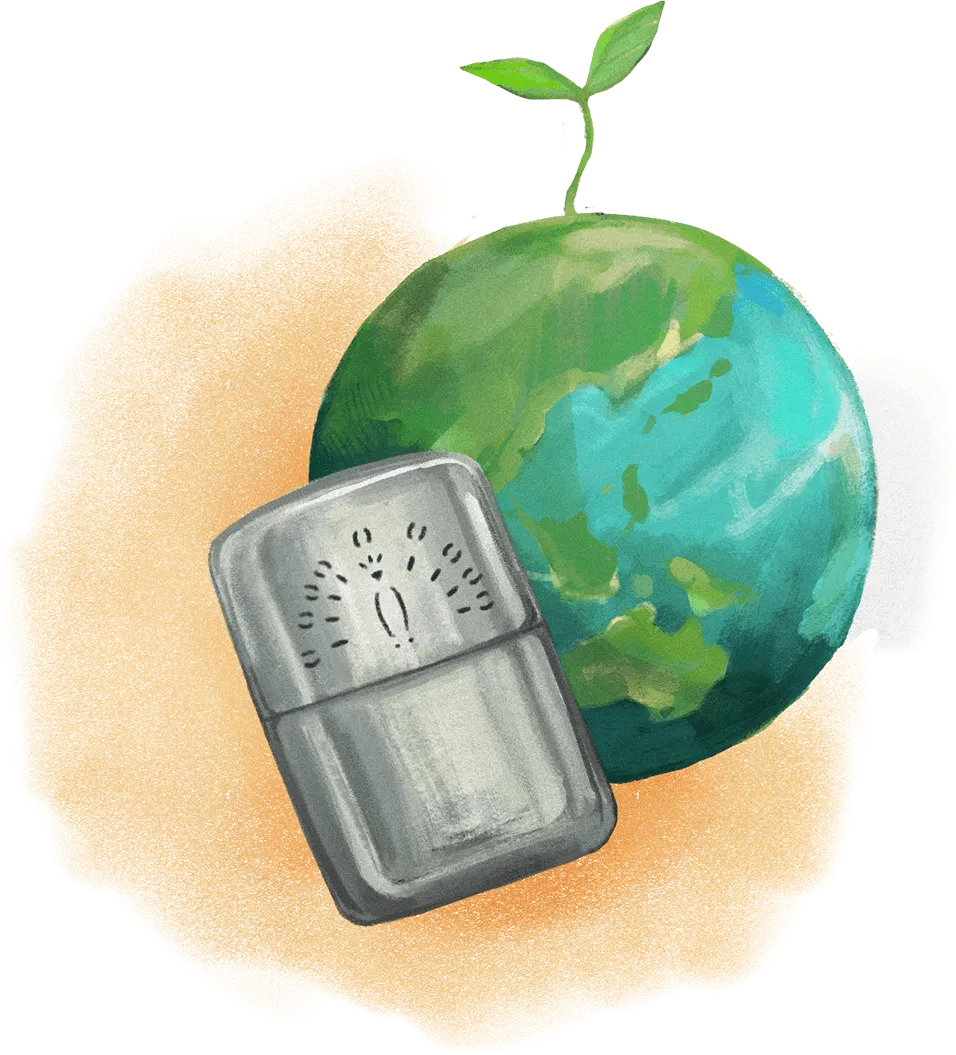 ゴミを出さない 環境にやさしい クリーンエネルギー